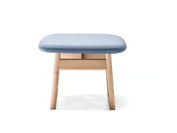 ALA - Upholstered fabric footstool by La Cividina - view 2